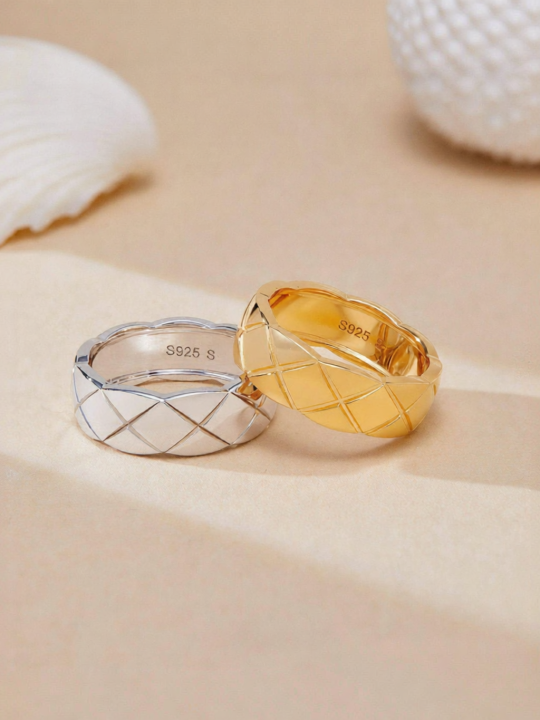 แหวนวงกว้างรูปทรงเรขาคณิต | Lazada.co.th