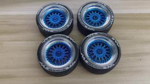 Bộ Lốp Cao Su Và Bánh Xe Nhựa RED SPIDER 4 Chiếc Tỷ Lệ 1/10 Dành Cho Xe RC Drift Phụ Kiện Đường Trường Tương Thích Với TT01 TT02 HSP FTX