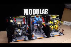 LimitBrick Hangar Midnight Lite MOC Mech Base Building Blocks