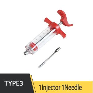 Hot Selling BBQ Meat Syringe Marinade Injector Turkey Chicken Flavor Syringe Kitchen Cooking Syinge Accessories