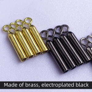 30pcs 360 Degree Straight Floats Connector Swivel Straight Type Fishing Floats Holders Brass Wear Resistance