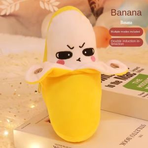 Kids Banana Fruit Induction Beat Toy Creative Music Dolls Kawaii Parent-child Toys Sensory Party Game Collectible Toy