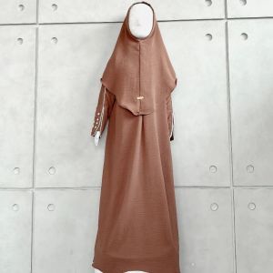Gamis inara anak plus kerudung mulai usia 1 tahun sampai 16 tahun Baju terbaru bahan cringkeul Baju viral kekinian