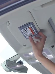 Sunvisor Car Card Clip Card Holder Slot Storage Box Sun Visor Organizer Dashboard Windshield Pocket TNG Parking Ticket