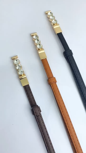 Ikat Pinggang Wanita Kecil Kode 7052 Fashion Casual Aksesoris Pakaian Wanita Adjustable Belt Slim Model 3 Diamond BRG