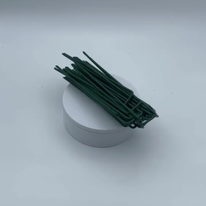 50Pcs Artificial Turf Fastening Nails Hardened Steel U-Shaped Garden Weeding Sod Staples for Lawn & Outdoor Use