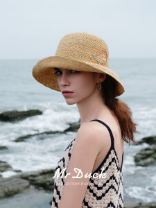 Mr DUCK | Sun Protection Foldable Hand-Crocheted Rafia Hat