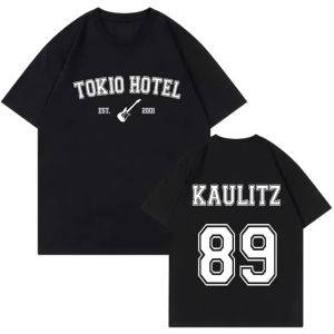 Rock Band Tokyo Hotel Monogram Print T Shirt Summer Street Casual Short Sleeve All-purpose T-shirt Men Women Cool Fashion Tees