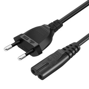 Cáp Chuyển Đổi Nguồn EU Male Sang IEC320 C7 1ft 30cm 2500W 125V/250V 10A Dây Nối Ngắn Thay Thế Cho Laptop Notebook PC