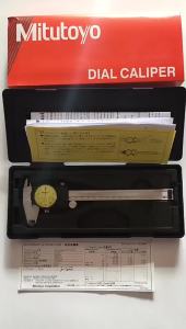 Mitutoyo Dial Caliper 0-150มม./0.01 505-681 D15TN Calibre สแตนเลส Vernier Calipers เครื่องมือวัด
