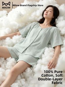 MiiOW | Lightweight Woven Cotton Summer Pajamas