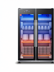 DEMASHI | Floor-standing Double-door Stainless Steel High-capacity Disinfection Cabinet
