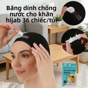 36 Miếng Băng Dính Hai Mặt Chống Thấm Nước Trong Suốt Không Trơn Trượt Dùng Cho Khăn Hijab Phụ Kiện Tạo Kiểu Tóc Mỏng Nhẹ Tiện Dụng Cho Phụ Nữ Hồi Giáo