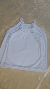 3 pcs Bundle White Sando Kids Girl Tank Top Inner Uniform -