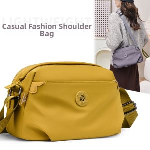 TANFAN | New Popular Water-resistant Crossbody Bag Single Shoulder Durable Multi-compartment Simple Color Casual Commuter
