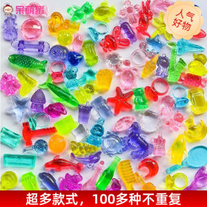 Acrylic Plastic Gemstone Toys Heart Shaped Diamond Princess Box for Girls Creative DIY Handmade Beading Jewelry Crafts
