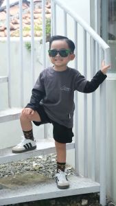 Kaos Lengan Panjang Urban Skate Kombinasi Warna Maysara Minimay