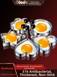 Olodo | Heart Round Egg Mold 316 Stainless Steel