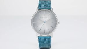 Armani Exchange Womens Lola Analog Watch ( AX5599 ) - Quartz Silver Case Round Dial 18 MM MULTICOLOR Stainless Steel Band