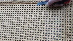 (CẮT LẺ) Lưới mây mắt cáo vàng nhạt (KHỔ 60 cm) trang trí nội thất làm đồ decode trang trí nhà cửa