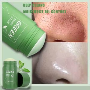 Green Mask Stick Masker，masker wajah mencerahkan/penghilang komedo pembersih minyak Stik Green Tea Penghilang Komedo Original