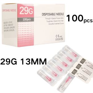 100PCS 29G 13mm Painless Needle Beauty Ultrafine Piercing Needle Hypodermic Filler Needle Painless Beauty Tools