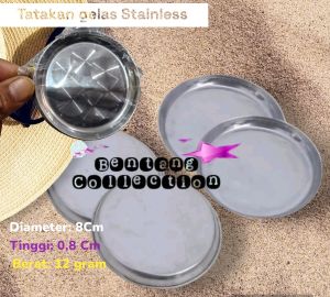 Tutup Gelas Tatakan Gelas (Stainless) 1Pcs