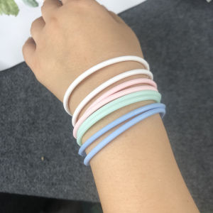 Anti-slip Elastic Silicone Hair Bands 19pcs