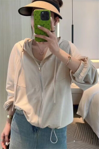 SHIMO | Sun Protection Hooded Lightweight Loose Casual Outfit
