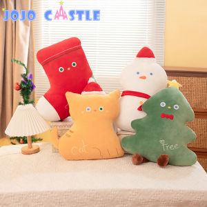 JOJO CASTLE 2025 Merry Christmas Gift to Friends Santa Claus Snowman Fawn Christmas Tree Various Plush Pillow Smas Plush Toys Christmas Eve Gifts Childrens Christmas Gifts for Girlfriend 圣诞节礼物