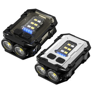 【UEB】ไฟฉายขนาดเล็กไฟฉาย USB งานฉุกเฉินงานฉุกเฉินไฟคลิปหมวก LED มัลติฟังก์ชั่นสำหรับการเดินตกปลาตั้งแคมป์