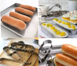 Ring hotdog/Ring roti oval/Ring cutter bentuk oval bahan stainless/ Ring Cutter oval Stainless Terlaris 10x5x3 harga 6pcs