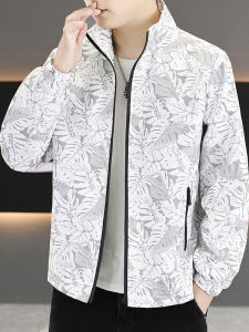 Spring Autumn Trendy All-match Korean Style Thin Jacket With Mandarin Collar