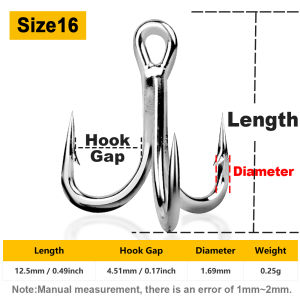 9KM 10Pcs Fishing Treble Hooks Saltwater 4X Strong Triple Hook High Carbon Steel Corrosion Resistant