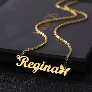 kalung liontin ukir nama(COD)/kalung hijab/kalung wanita keren 2025/asesorisnya wanita kalung/kalung wanita ootd hijab viral