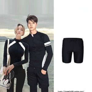 Separate Swimming Trousers Womens Skirt Black Quick-Drying Belly Covering High Waist Fitness Pants Sun Protection Swimming Trunks Women Lower Skirt Single Sale