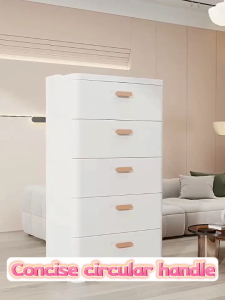Hỏa Tốc tủ nhựa ngăn kéo 45-55cm tủ nhựa đựng quần áo Màu trắng tủ nhựa duy tân Châu âu tủ đầu giường Dày hơn tủ nhựa đa năng