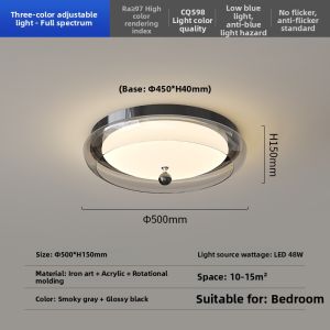 FANZHEN | Semi-hanging High-end Electroplated Chromium Round Lamp