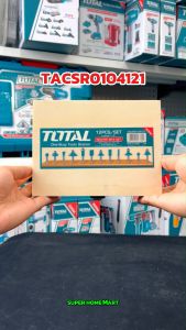 Total ดอกเราเตอร์ แกน 1/2 นิ้ว 12 ตัวชุด ในกล่องไม้ รุ่น TACSR0102121 (12 pcs 1/2 Router bits Set)
