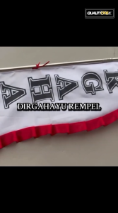 Bendera Rempel Bandir Dirgahayu Rempel Berbagai Macam Variasi Ukuran 35 Meter