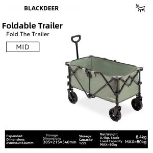 BLACKDEER | Portable Folding Camping Trolley Cart