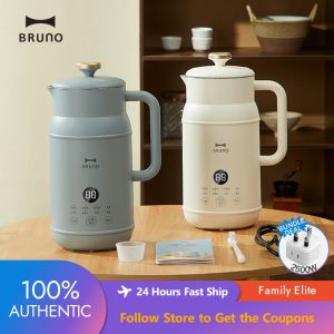 เครื่องทำนมถั่วเหลือง Bruno (600มล.) เครื่องปั่นความเร็วสูงสำหรับ BZK-DJ01อาหารอเนกประสงค์1-3คน