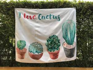 ป้ายผ้าแขวนตกแต่งรุ่นกระบอกเพชรสไตล์มินิมอลขนาด130x150cm.