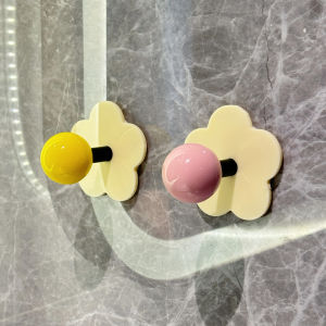 Dopamine Powerful Adhesive Hook Cute Door Back Wall No Trace Clothes Hook Home Organization Storage under 10kg Load Bearing