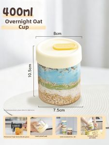 MEIDI | Portable Over Night Breakfast Glass Cup