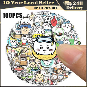 100Pcs Not Repeated Cute Chiikawa Cartoon Stickers Student Notebook Decoration Material Children Clipbook Accessories Girl Gift