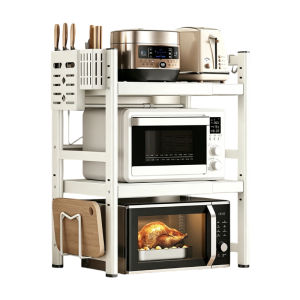 JUMEISHI | Kitchen Microwave Oven Storage Rack Adjustable Multi-purpose Home Organizer