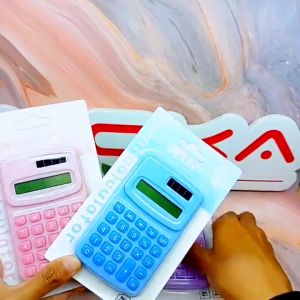 Kalkulator Mini 8 Digit Bisa Masuk Kantong Saku / Calculator Mini Pocket Sized 8 Digit Warna Lucu