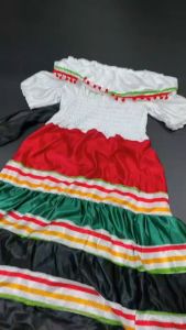 ชุดนานาชาติ ชุดเม็กซิกันเด็ก เป็นชุดเดรสยาวจีบระบายมีสายรัดเอว งานสวย ใส่สบาย (FANCY271) ชุดเม็กซิกัน ชุดเม็กซิกัน ผู้หญิง - Lazada