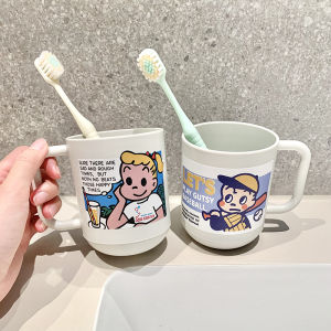 Japanese Style Cute Cartoon Toothbrush Cup Family Use Mouthwash Couple Dormitory Three People Household Washing Cup